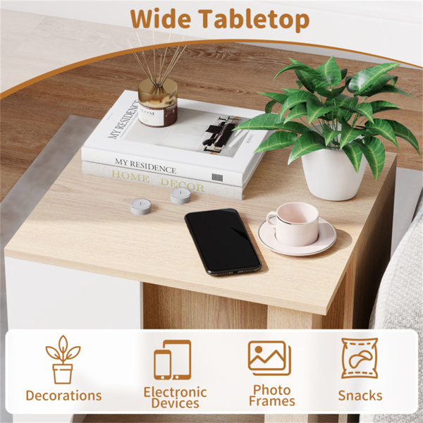 Wooden Cat House Nightstand, Multi-Function Indoor Cat Hideaway Furniture with Sturdy Metal Base - Image 6
