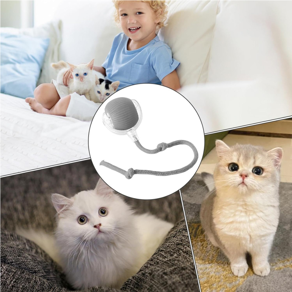 Smart Interactive Rolling Pet Ball Toy for Cats & Dogs, Automatic Moving Electric Cat Ball - Image 9